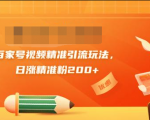 黄岛主引流课：百家号视频精准引流玩法，日涨精准粉200+-网络创业副业兼职学习网