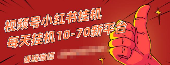 视频号小红书抖音挂机项目，小白无脑操作，按照要求来，单号每天几十米-网络创业副业兼职学习网