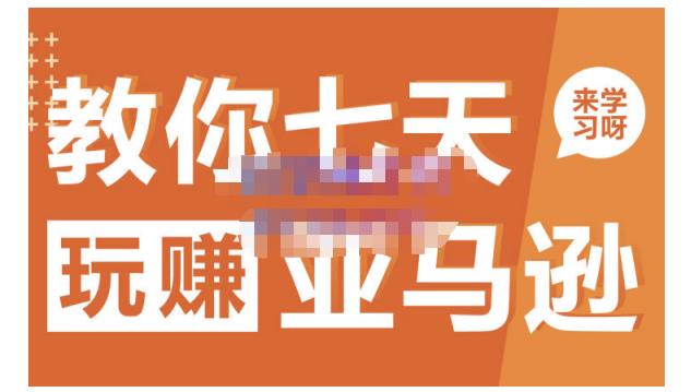 晟尧跨境·教你七天玩赚亚马逊,教你轻松玩赚亚马逊,适合小白学习-网络创业副业兼职学习网