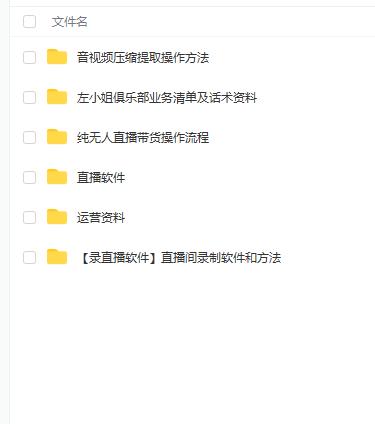 左小姐-直播带货俱乐部十三行、无人直播，全套教程附：工具、文档、话术资料-网络创业副业兼职学习网