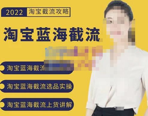2022淘宝蓝海截流攻略，淘宝蓝海截流选品上货实操讲解-网络创业副业兼职学习网