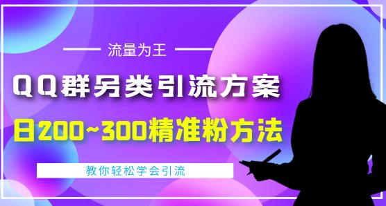 价值888的QQ群另类引流方案,半自动操作日200~300精准粉方法【视频教程】-网络创业副业兼职学习网