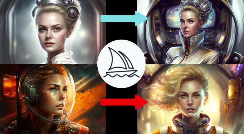 Midjourney V4实现连续性的人物创作：漫画，故事，动画操作教程参数设置-网络创业副业兼职学习网