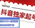 抖音独家起号，一天引流500+精准粉，适合各类行业（9节视频课）-网络创业副业兼职学习网