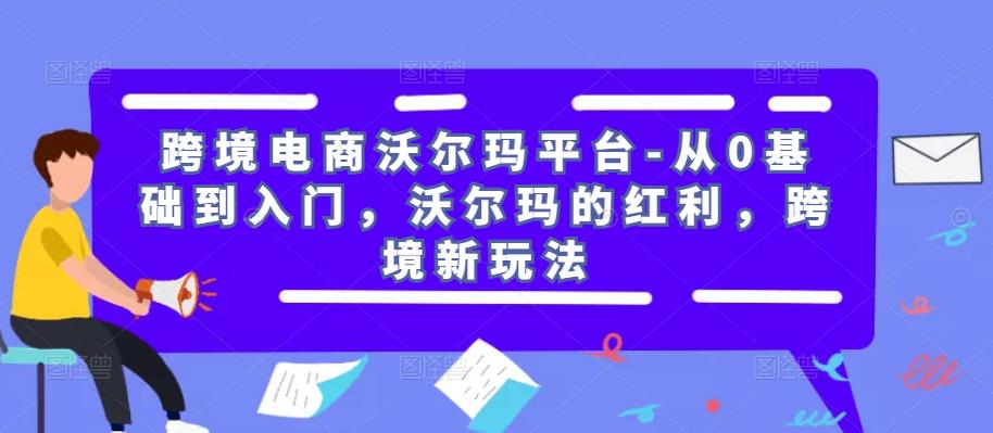 跨境电商沃尔玛平台-从0基础到入门，沃尔玛的红利，跨境新玩法-网络创业副业兼职学习网