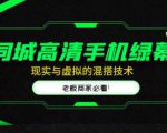同城高清手机绿幕，直播间现实与虚拟的混搭技术，老板商家必看！-网络创业副业兼职学习网