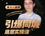 董十一·引爆同城底层实操课，​短视频+模板+直播+矩阵+投放，一套可复制的同城短视频打法-网络创业副业兼职学习网