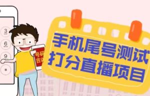 最新抖音爆火的手机尾号测试打分无人直播项目，轻松日赚几百+【打分脚本+详细教程】-网络创业副业兼职学习网