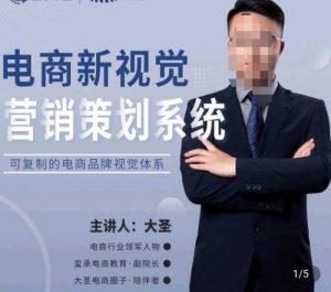 大圣·电商新视觉营销策划系统，可复制的电商品牌视觉识别系统-网络创业副业兼职学习网
