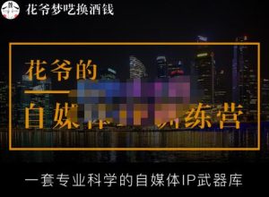 花爷的自媒体IP训练营【14期】,一套专业科学的自媒体IP武器库(更新2023年3月)-网络创业副业兼职学习网