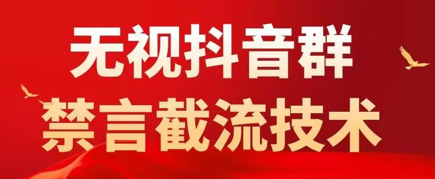外面卖1500抖音粉丝群无视禁言截流技术，抖音黑科技，直接引流，0封号-网络创业副业兼职学习网