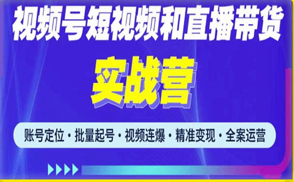 2023最新微信视频号引流和变现全套运营实战课程,小白也能玩转视频号短视频和直播运营-网络创业副业兼职学习网