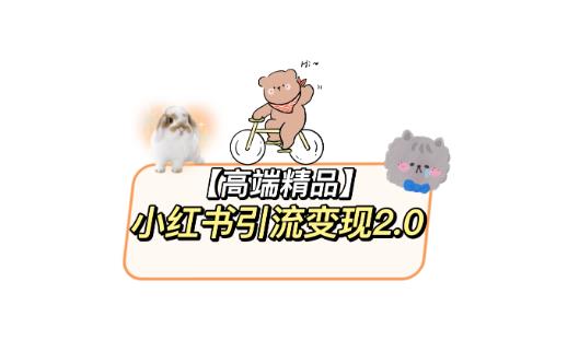 小红书最新引流变现教程，全网最新最详细的视频教程以及素材-网络创业副业兼职学习网