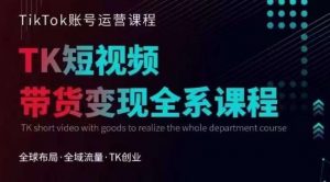 Tiktok运营线上训练营，引流爆单，急速涨粉，Tiktok短视频玩法大揭秘-网络创业副业兼职学习网