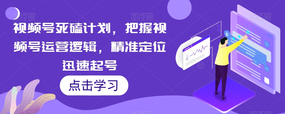 视频号死磕计划,把握视频号运营逻辑,精准定位迅速起号