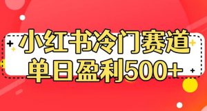 小红书冷门赛道，单日盈利500+【揭秘】-网络创业副业兼职学习网