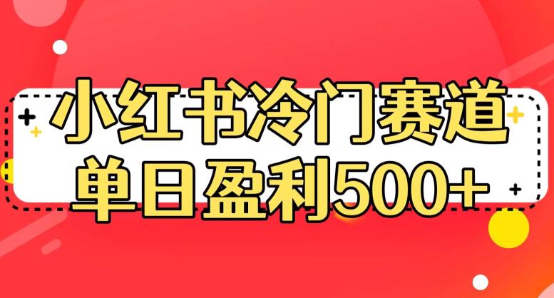 小红书冷门赛道，单日盈利500+【揭秘】-网络创业副业兼职学习网