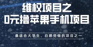 维权项目之0元撸苹果手机项目，最适合大学生、白嫖党做的项目之一【揭秘】-网络创业副业兼职学习网