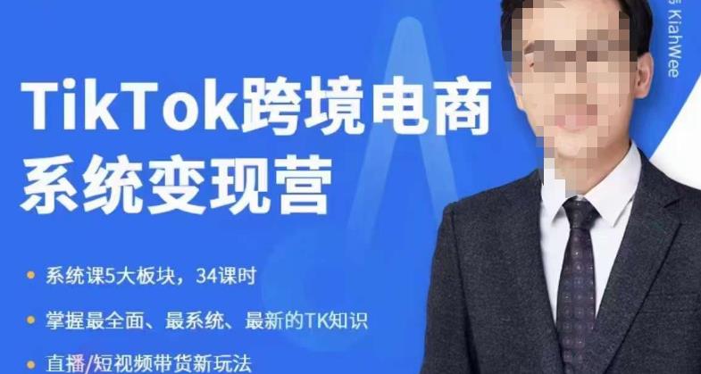 嘉伟5月新课《TiKToK跨境电商变现营》跨境电商系统传授TikTok玩法，从小白到高手，真正的电商实战课程-网络创业副业兼职学习网