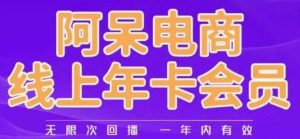 阿呆电商线上年会员,阿呆电商干货分享(更新中)-网络创业副业兼职学习网