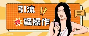 最新引流骚操作，单账号日引50-100，简单粗暴，适合于小白各行各业都可以进行操作，精准粉丝加到爆-网络创业副业兼职学习网