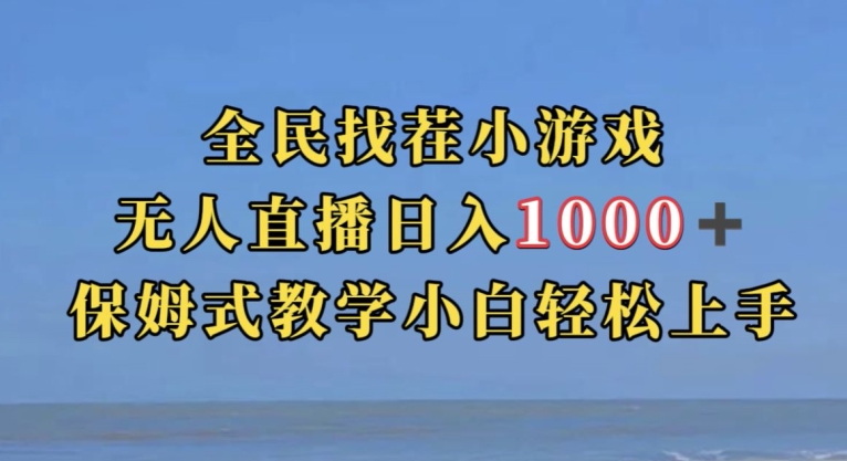 全民找茬小游戏直播玩法，抖音爆火直播玩法，日入1000+-网络创业副业兼职学习网