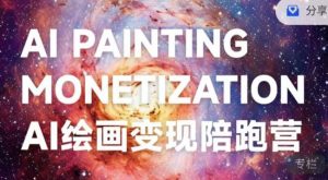 蛮驴·AI绘画变现陪跑营,快速产出可商业变现的图-网络创业副业兼职学习网