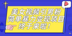 价值3980的男粉暴力引流变现项目,一部手机简单操作,新手小白轻松上手,每日收益500+【揭秘】-网络创业副业兼职学习网