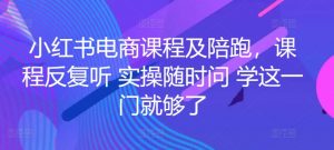 小红书电商课程及陪跑,课程反复听 实操随时问 学这一门就够了-网络创业副业兼职学习网