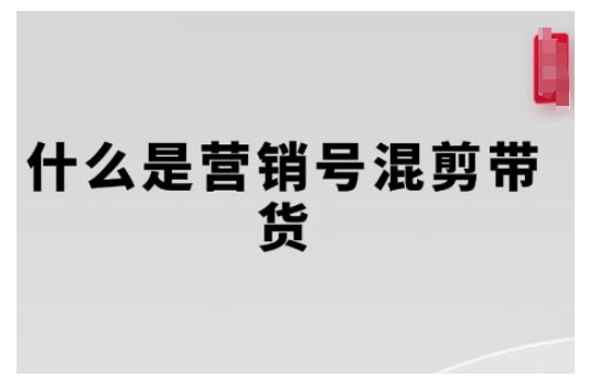营销号混剪带货，从内容创作到流量变现的全流程，教你用营销号形式做混剪带货-网络创业副业兼职学习网