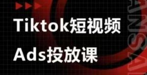 Ads视频投放课，tiktok短视频广告投放课-网络创业副业兼职学习网