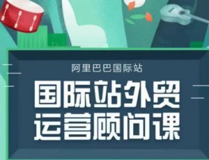国际站运营顾问系列课程,一套完整的运营思路和逻辑-网络创业副业兼职学习网