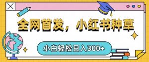 小红书种草,手机项目,日入3张,复制黏贴即可,可矩阵操作,动手不动脑【揭秘】-网络创业副业兼职学习网