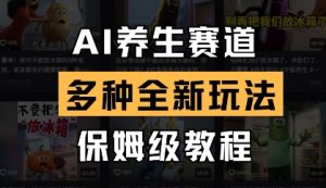 AI养生赛道，多种全新玩法，保姆级教程拆解-网络创业副业兼职学习网