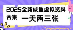 2025全新闲鱼虚拟资料项目合集，成本低，操作简单，一天两三张-网络创业副业兼职学习网