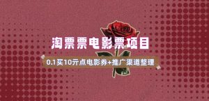 电影票无门槛券推广_0.1亓买10亓无门槛+渠道入口(v1.0版教程)-网络创业副业兼职学习网