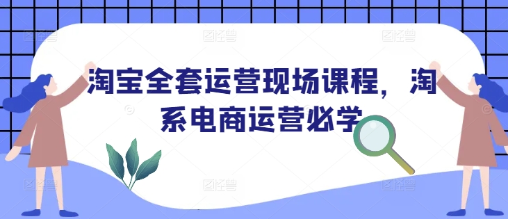 淘宝全套运营现场课程，淘系电商运营必学-网络创业副业兼职学习网