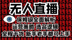 2025无人直播这么做就对了，保姆级全面解析，全程干货，新手老手都可上手-网络创业副业兼职学习网