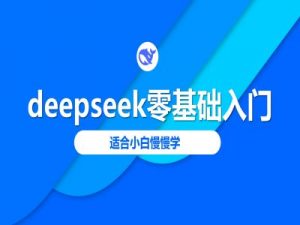 deepseek零基础入门-deepseek教程2025,适合小白慢慢学-网络创业副业兼职学习网